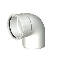 Отвод POLOPLAST POLO-KAL 3S PKSB DN160 87,5 гр.