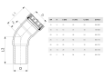 Отвод Viega Megapress 45 гр. НВ Ду 32 - 1 1/4, модель 4226.1