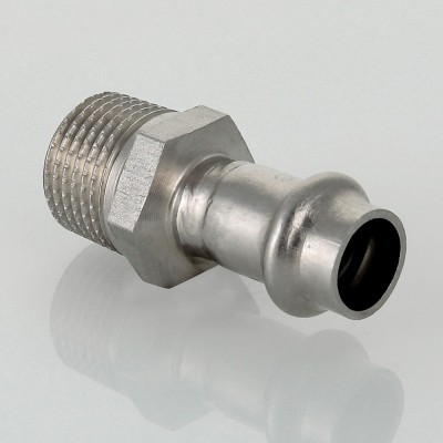 Соединитель VALTEC нерж. сталь с нар.р. 15х3/4