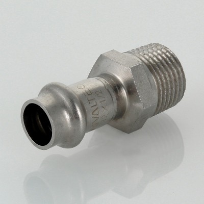 Соединитель VALTEC нерж. сталь с нар.р. 15х3/4