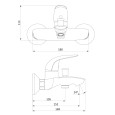 Смеситель для ванны с душем Damixa Palace Bit