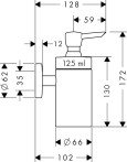 Дозатор для жидкого мыла Hansgrohe Logis 40514000