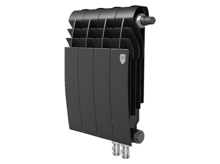 Биметаллический секционный радиатор отопления Royal Thermo Biliner 350 / V Noir Sable / 4 секции