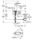 Смеситель для раковины Grohe Eurodisc Cosmopolitan 3319020E
