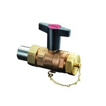 Кран шаровой Oventrop Optibal DN 32 колпачок-втулка под сварку PN 40, рукоятка пластик удлиненная