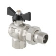 Кран шаровой VALTEC Perfect усиленный с полусгоном угловой 1/2 ВН
