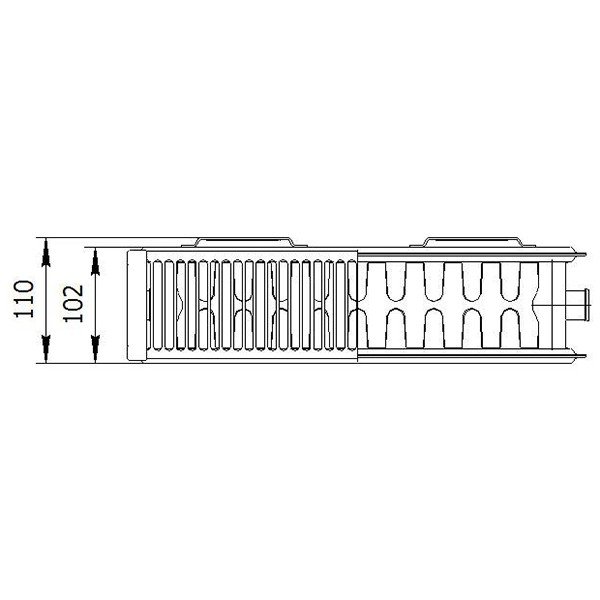 Стальной панельный радиатор отопления Лемакс VC22/500/ 1000