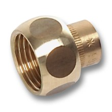 Разъемное соединение Sanha 4359g, ВП, с плоским уплотнением, бронза, 35x11/2
