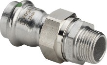 Соединение Viega разъемное с наружной резьбой 15 мм х R 1/2 , Sanpress Inox, модель 2365