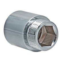 Удлинитель VALTEC хромированная латунь, 1 х 50 мм внутренняя-наружная резьба