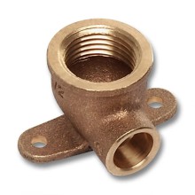 Водорозетка Sanha 4472g настенная, с 2 точками крепежа, бронза, 22x1/2
