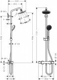Душевая колонна Hansgrohe Croma Showerpipe 160 27135000