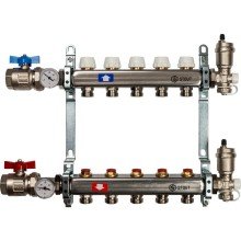 Коллектор Stout из нержавеющей стали в сборе без расходомеров 1/3/4x5, SMS 0912 000005