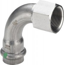 Отвод Viega 90 с внутренней резьбой 22 мм х Rp 3/4 , Sanpress Inox, модель 2314.5