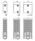Стальной панельный радиатор отопления с нижним подключением Stelrad Novello 44 02 30