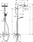 Душевая колонна Hansgrohe Crometta E 240 1jet Showerpipe 27284000