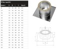 Потолочно проходной узел FERRUM (430/0,5 мм + термо) max t=450оC Ф160
