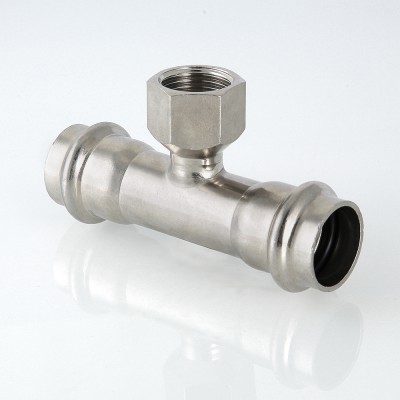 Тройник VALTEC с вн.р. нерж. сталь 54х1/2
