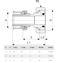 Переход на резьбовые соединения Viega SmartPress 20 x G 3/4, модель 6735