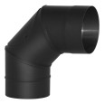 Отвод Вулкан VBR d150 90 град. с ревизией нерж. 0,8 черный
