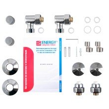 Комплектация для полотенцесушителя Energy хромированная