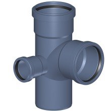Крестовина POLOPLAST POLO-KAL NG угловая с низким ответвлением PKEDA DN90/50/90 87,5/90 гр.