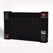 Биметаллический секционный радиатор отопления Rifar Monolit 500 / 12 секций Черный