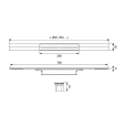 Профиль для душа TECE TECEdrainprofile, 900 мм, PVD Brushed Gold Optic