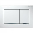 Кнопка смыва Geberit Omega 30 двойной смыв, белый/хром 115.080.KJ.1