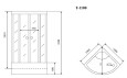 Душевая кабина Timo T-1100 P