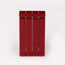 Биметаллический секционный радиатор отопления Rifar Monolit 500 / 4 секции Бордо