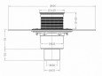 Трап HL 310NPr-3127 с Сухим сифоном, с приварным полимербитумным гидроизоляционным полотном