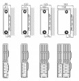 Стальной панельный радиатор отопления с нижним подключением Stelrad Novello 21 05 28
