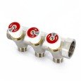 Коллектор UNI-FITT никелированный 405N с вентилями 1x1/2 с 3 отводами