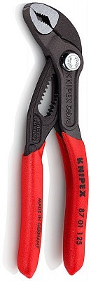Переставные клещи KNIPEX COBRA , 70 мм (2 3/4 ), под ключ 60 мм, 300 мм, серые, 1К ручки