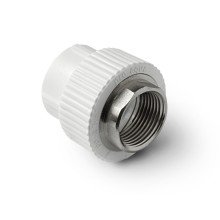 Муфта полипропиленовая комбинированная PRO AQUA PP-R под ключ ВР белая (110-4), арт.PA22530P