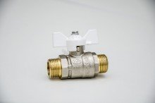 Кран шаровой LD 47.25.Н-Н.Б (white)