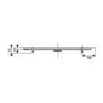 Канал дренажный TECE TECEdrainline для укладки натурального камня, 1200 мм