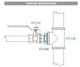 Ниппель VALTEC переходной 1 х 3/4 наружная резьба, никелированная латунь