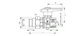 Кран дисковый RB (Rubinetterie Bresciane) EUROFLY 600500 1/2 НВ американка, белая