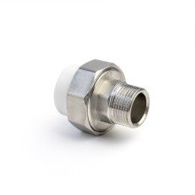 Муфта полипропиленовая PRO AQUA PP-R разъемная (американка) УСИЛЕННАЯ НР белая (20-1/2), а.PA21008S