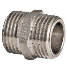 Ниппель VALTEC 1 наружная резьба, никелированная латунь