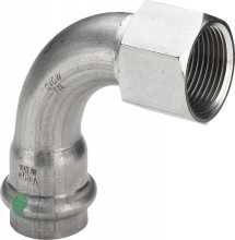 Отвод Viega 90 с внутренней резьбой 28 мм х Rp 1 , Sanpress Inox, модель 2314.5