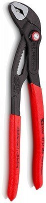 Переставные клещи KNIPEX COBRA , быстрая установка, 70 мм (2 3/4 ), под ключ 60 мм, 300 мм, серые, 1К ручки