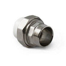 Муфта полипропиленовая PRO AQUA PP-R разъемная (американка) НР белая (20-3/4), арт.PA21010