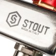 Коллектор Stout из нержавеющей стали в сборе с расходомерами 1/3/4x10, SMS 0907 000010