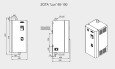 Электрический котёл отопления одноконтурный настенный ZOTA 90 Lux