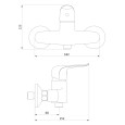 Смеситель для душа Damixa Palace Evo 2