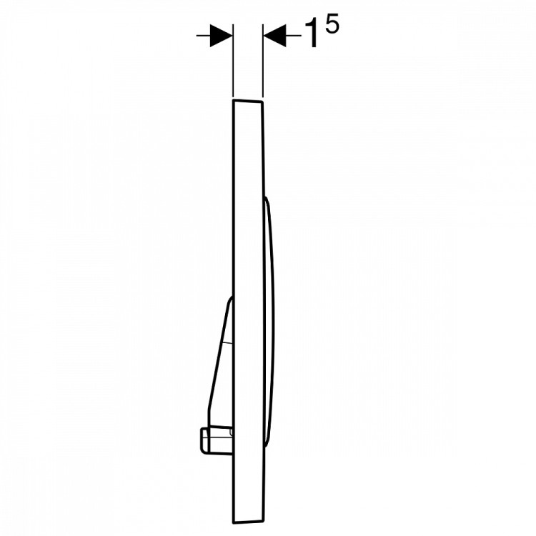 Кнопка смыва Geberit Sigma 20, двойной смыв, сталь 115.882.SN.1