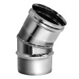 Отвод Вулкан VHR d80, 30 град., AISI 304 (зеркальная)